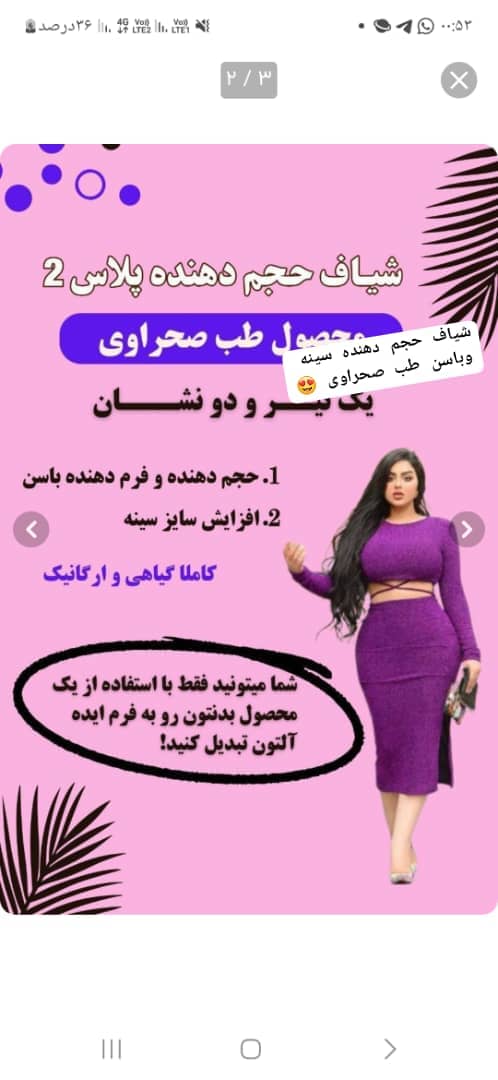 شیاف پلاس سینه و‌باسن طب صحراوی کیفیت عالییی